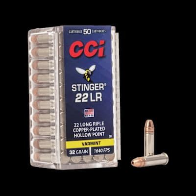 CCI Stinger Hyper Velocity HP 22LR 32gr