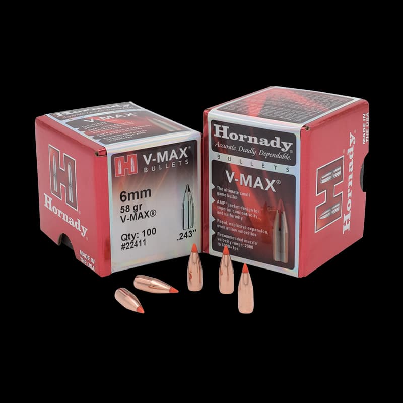 Hornady 6Mm 58Gr V-Max (100) - Image 1