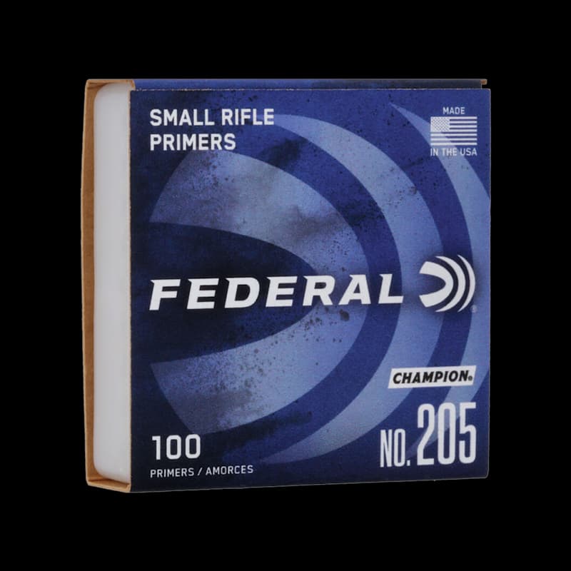 Federal Champion Small Rifle Primers 205 (100 Pack) - Image 1