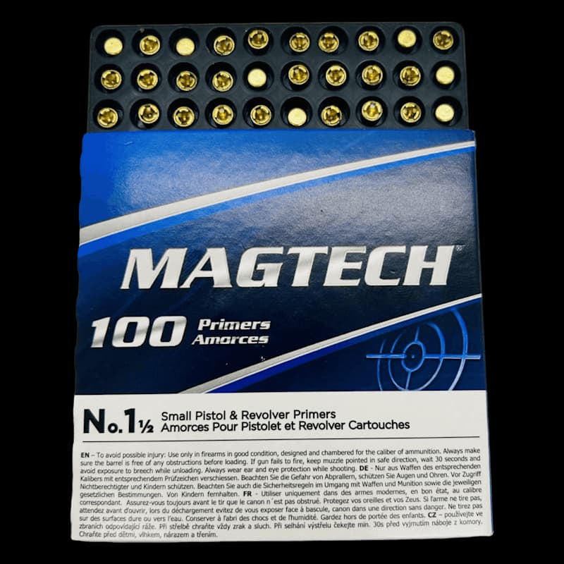 Magtech 1-1/2 Small Pistol Primers (100) - Image 1