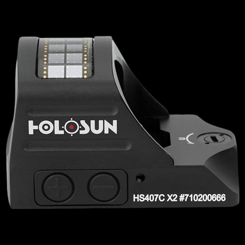 Holosun 407C X2 - 2 MOA Red Dot Solar Powered Reflex Sight - Image 4