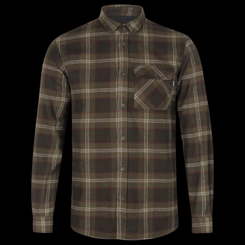 Seeland Glen Flannel Shirt Pine Green M - Image 1