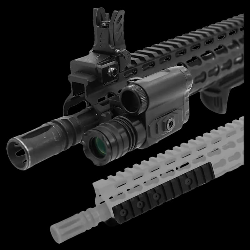 UTG PRO Keymod Picatinney Rail Section 8 slot - Image 2