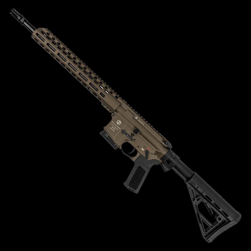 Schmeisser SP15 M4FL 14.5" 223 Cal Burnt Bronze Straight Pull Rifle - Image 2