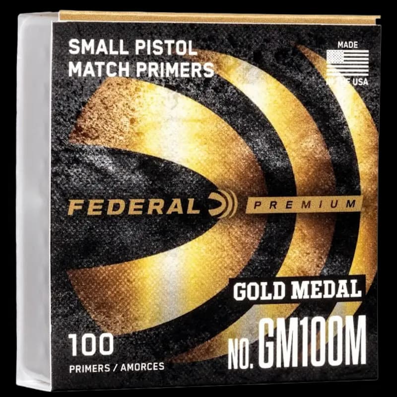 Federal Gold Medal Small Pistol Primer (100 Pack) - Image 1