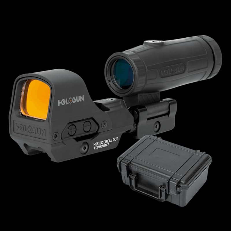 Holosun Set HS510C Red Dot & HM3X Magnifier & Hardcase - Image 1