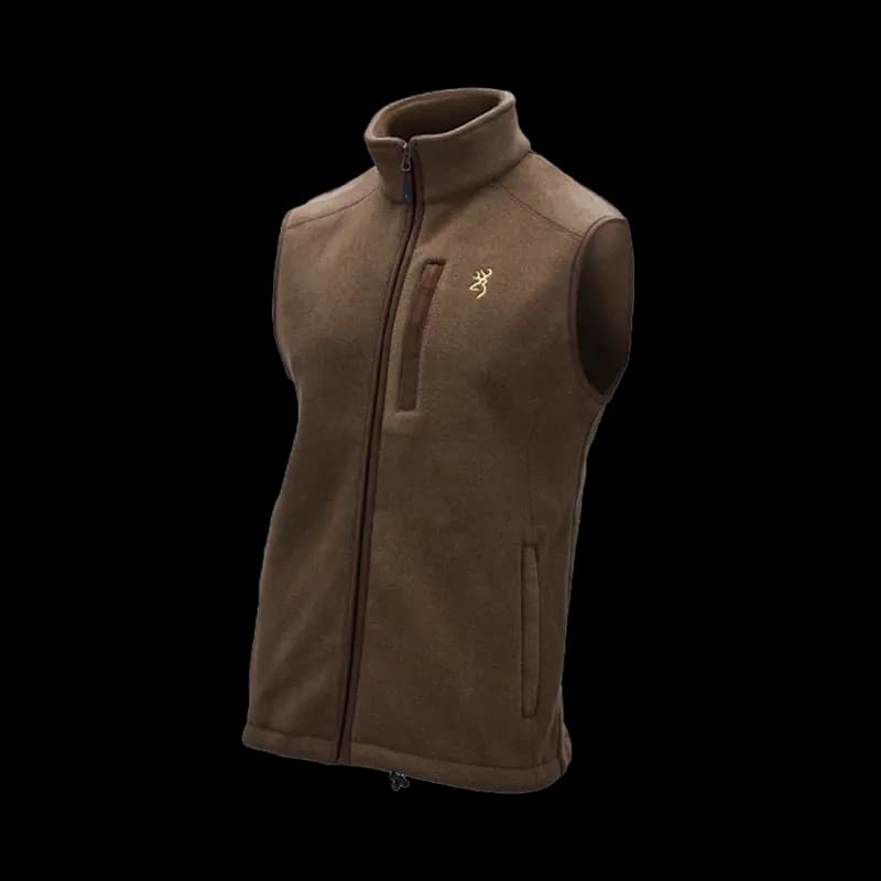 Browning Summit Vest Fleece Brown L - Image 1