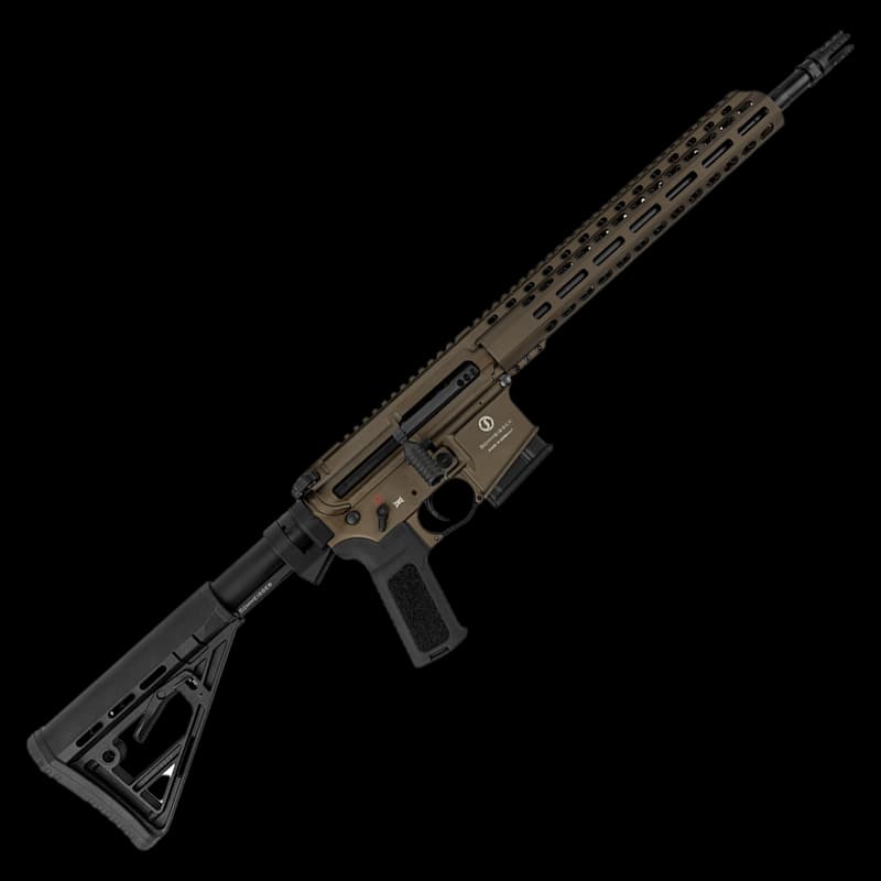 Schmeisser SP15 M4FL 14.5" 223 Cal Burnt Bronze Straight Pull Rifle - Image 1