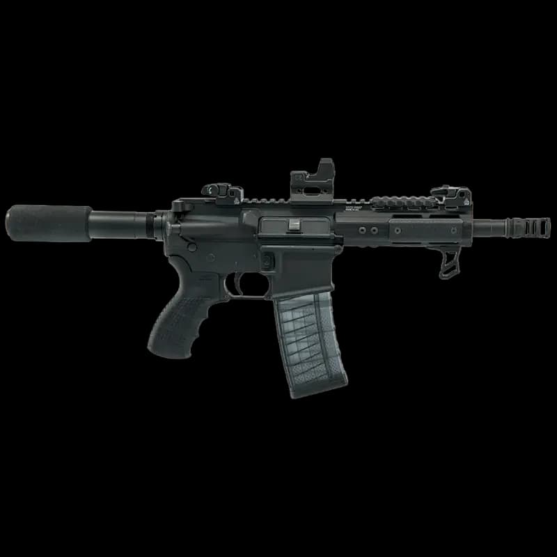 UTG PRO AR15 Muzzle Brake .223cal 1/2"x28 1.75" Stubby - Image 2