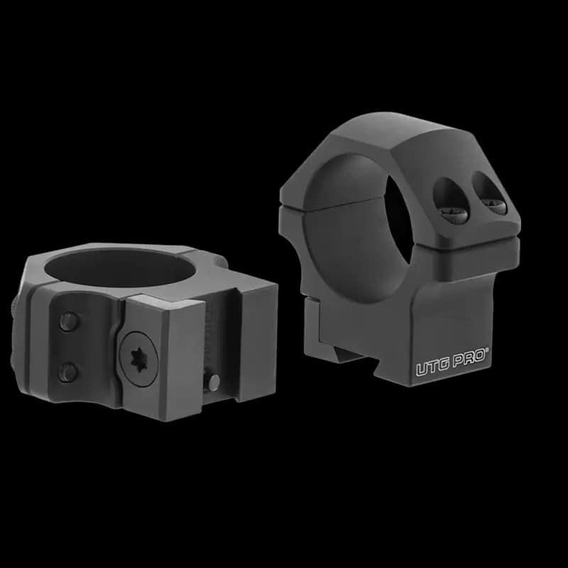 UTG PRO POI 30mm Scope Rings Dovetail Low - Image 1
