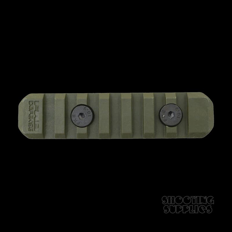 FAB Defense M-Lok Plastic Rail 8 Slot Green - Image 1