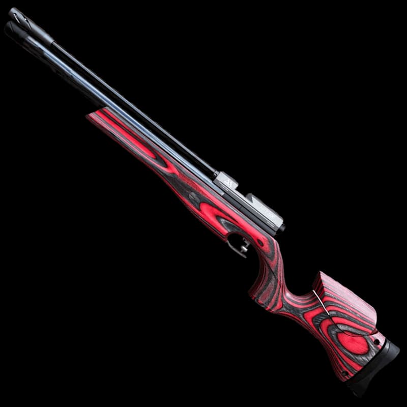 Air Arms HFT 500 Air Rifle .177 Red/Grey Laminate - Image 1