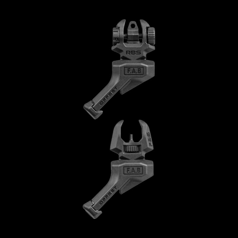FAB Defense Front And Rear Offset Folding Sights Left Hand - Image 1