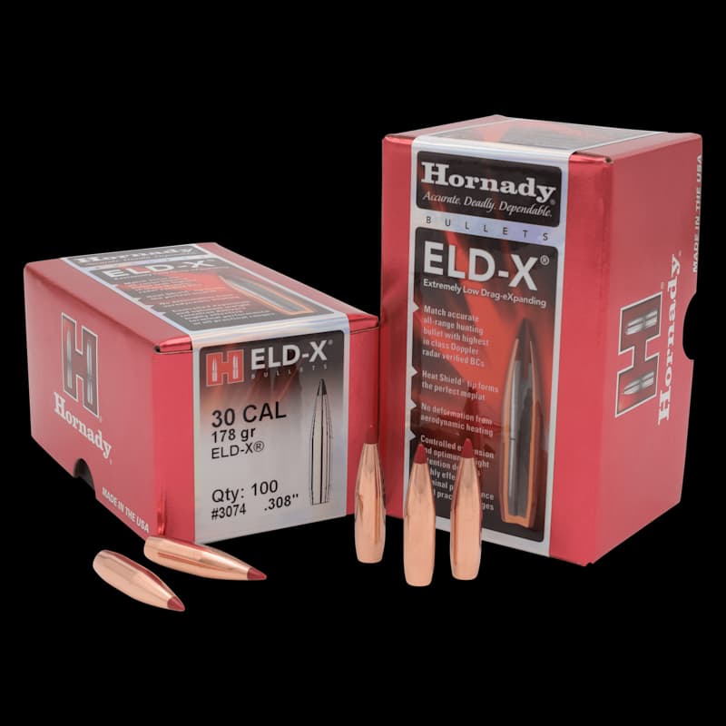 Hornady Eld-X Bullets 30Cal 178Gr - Image 1