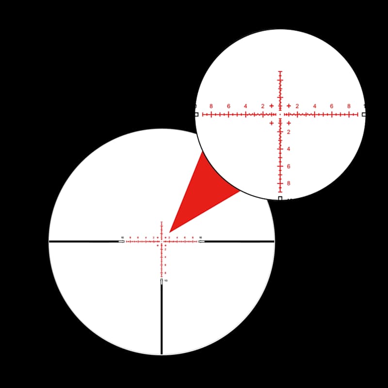 WULF Hurricane Compact SFP IR Rifle Scope W-Mil Reticle 3-10x40 - Image 6