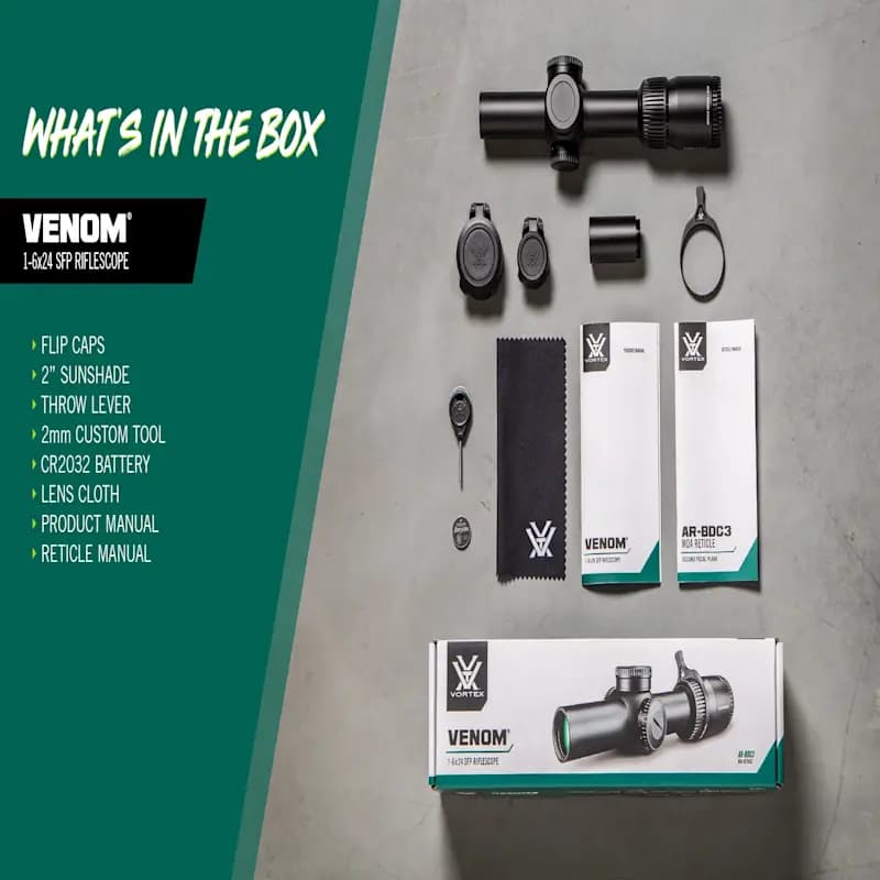 Vortex Venom 1-6X24 Ar-Bdc3 Rifle Scope - Image 5
