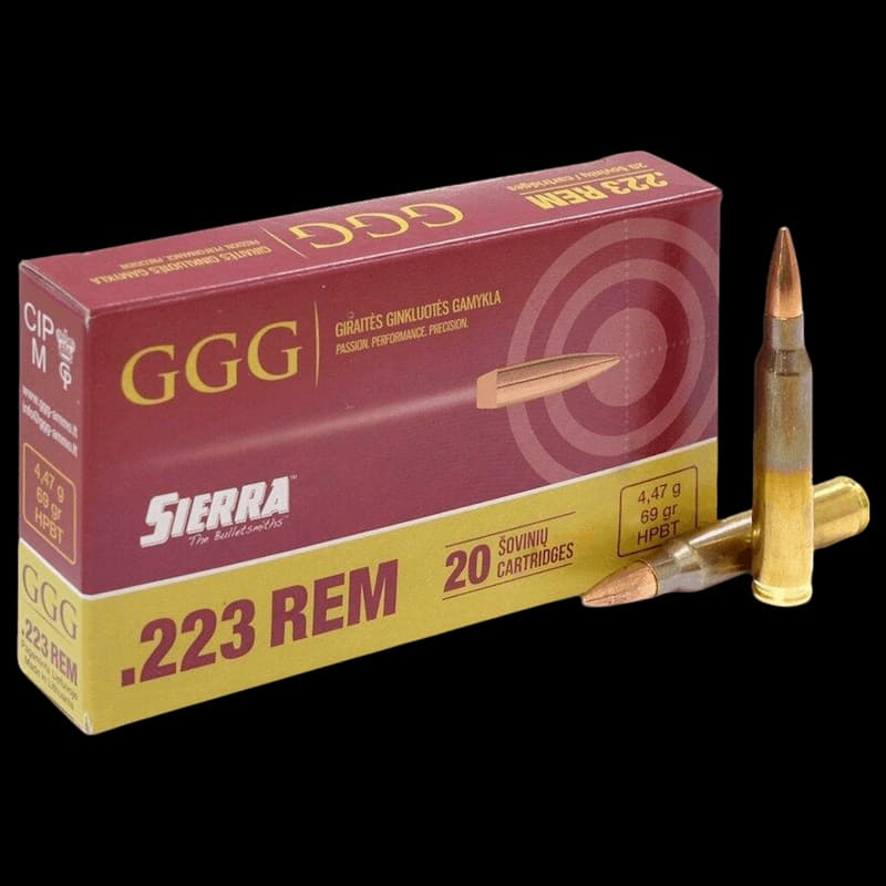 Military GGG 223 FMJ 69gr Match Ammunition - Image 1