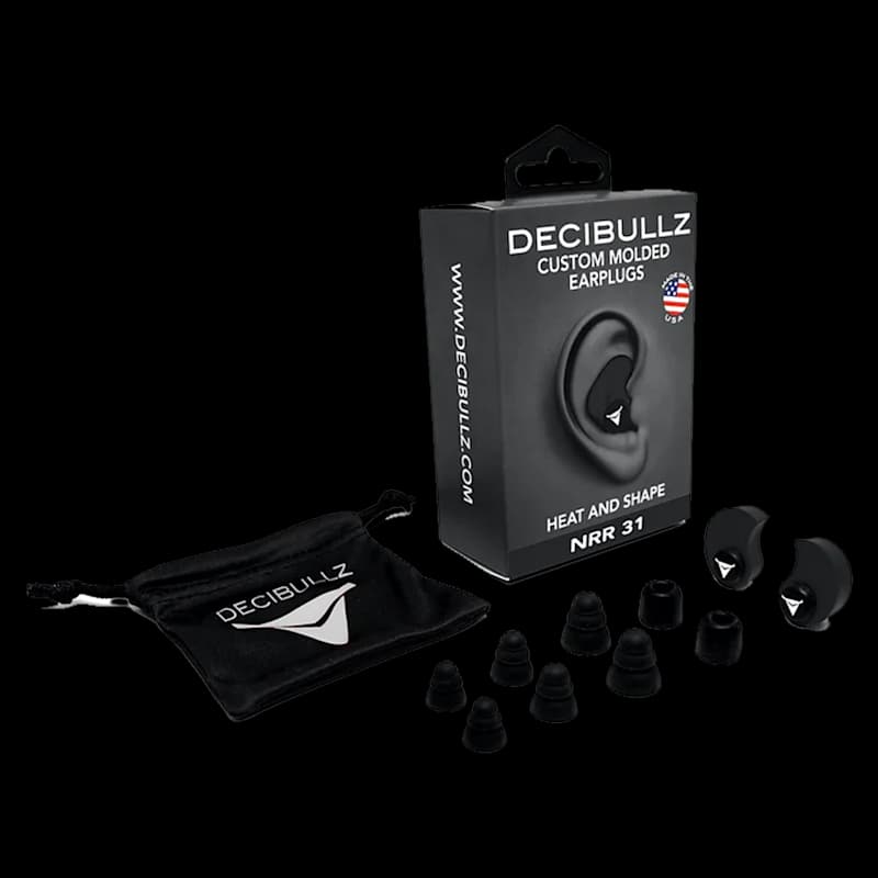 Decibullz Custom Moulded Reusable Ear Plugs Black - Image 3