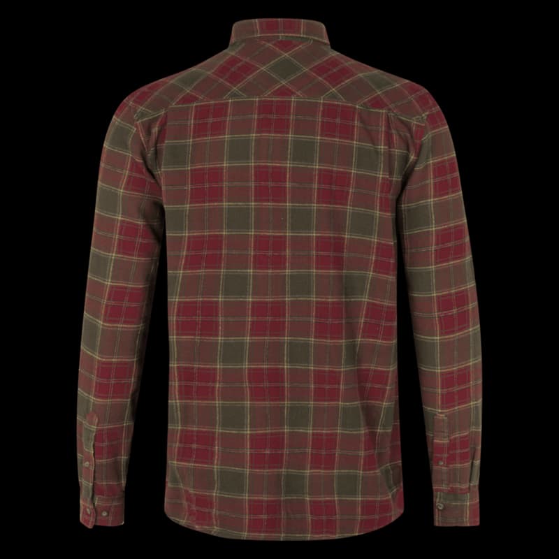 Seeland Glen Flannel Shirt Red Forest M - Image 2
