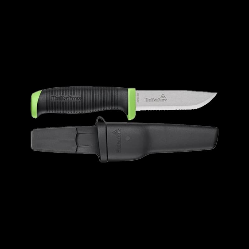 Hultafors Rope Knife Serrated Black/Green - Image 1