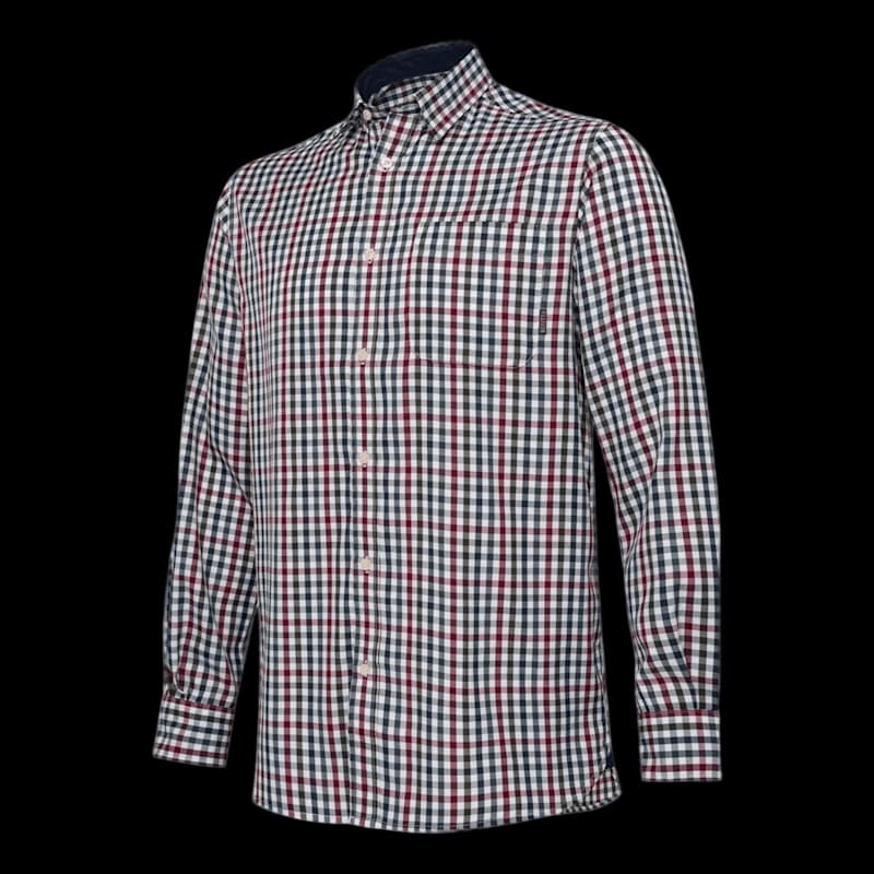 Beretta Ellis Long Sleeve Shirt White/Bordeaux XXL - Image 1