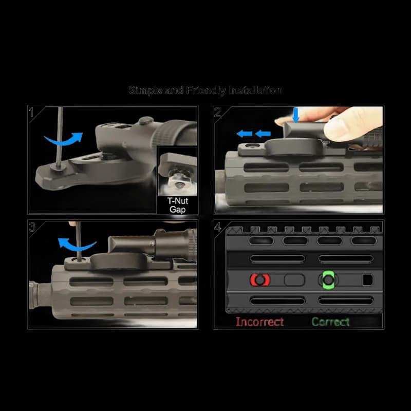 UTG Recon Flex M-lok Bipod Centre Height  8"-11.8" - Image 4
