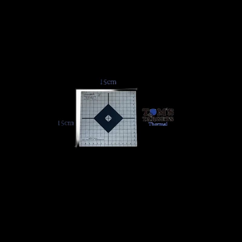 Tom's Targets Thermal Zeroing target 150mm x 150mm - Image 1