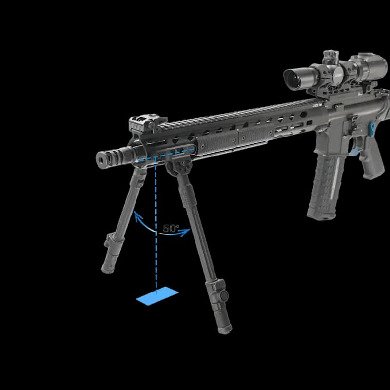 UTG Recon Flex II M-Lok Bipod Centre Height  8.7"-12" - Image 3