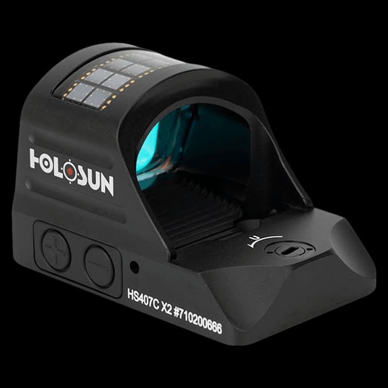 Holosun 407C X2 - 2 MOA Red Dot Solar Powered Reflex Sight - Image 6