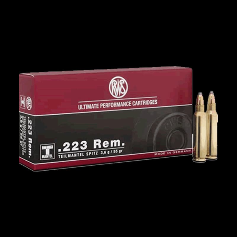 RWS 223 REM SP TMS 55Gr Rifle Ammunition - Image 1