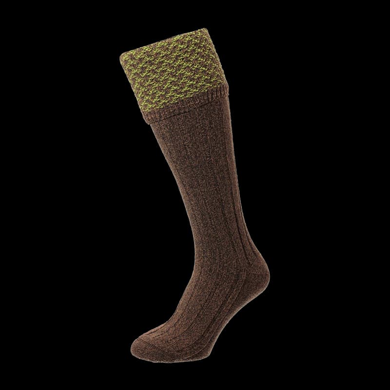 Hatfield Honeycomb Shooting Socks Conker - Image 1