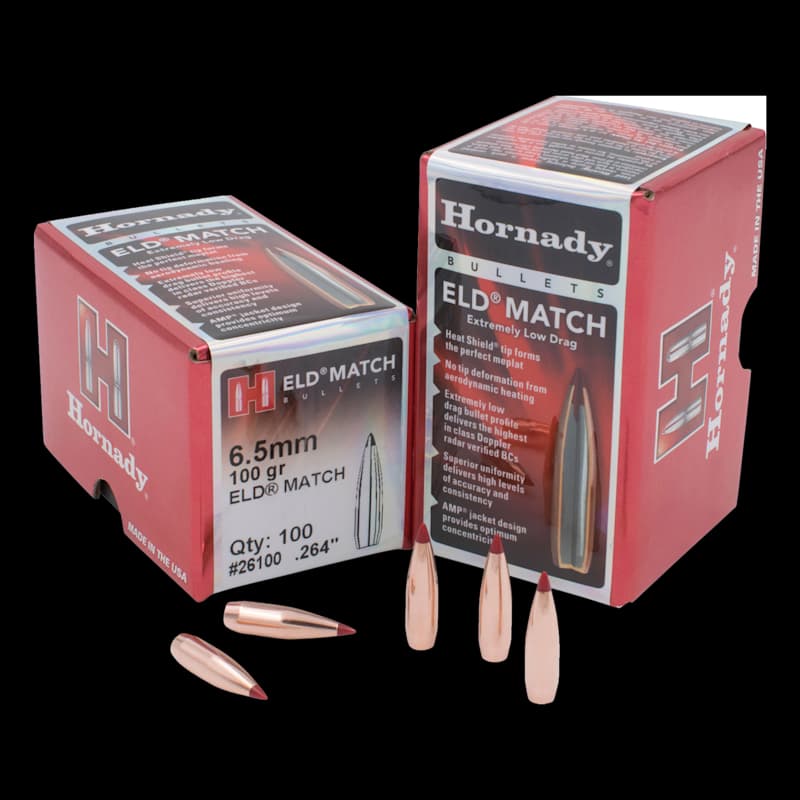 Hornady 6.5Mm 100Gr Eld Match Bullets (100) - Image 1