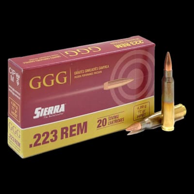 Buy GGG 223 FMJ 77gr Match Ammunition at Shooting Supplies