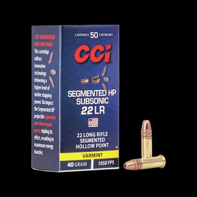 Buy CCI Subsonic Segmented Hollow Point 22LR 40gr at Shooting Supplies