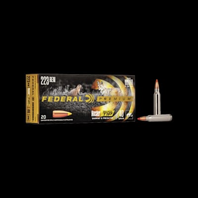 Buy Federal Varmint & Predator Nosler BT 223 40gr at Shooting Supplies
