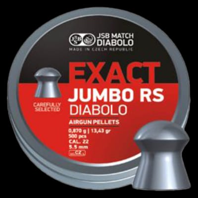 Buy JSB Jumbo Exact RS .22 Pellets (500) at Shooting Supplies