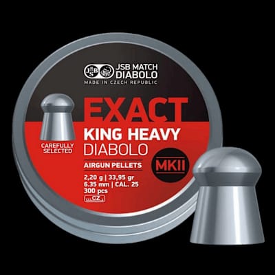 Buy JSB Exact King Heavy .25 Pellets (300) at Shooting Supplies