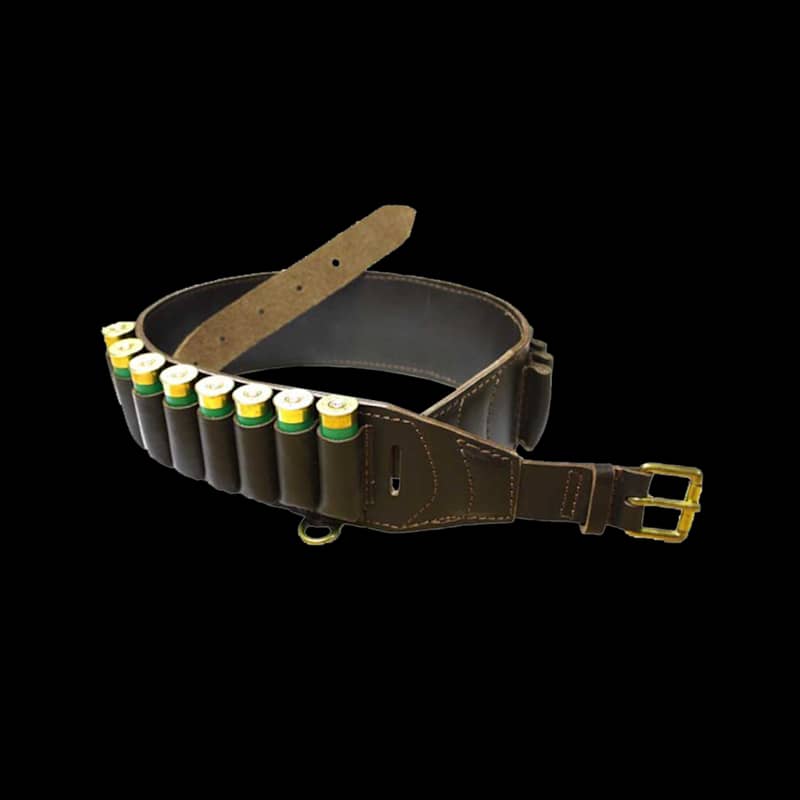 Bisley Deluxe Brown Leather Cartridge Belt 12G - Image 1