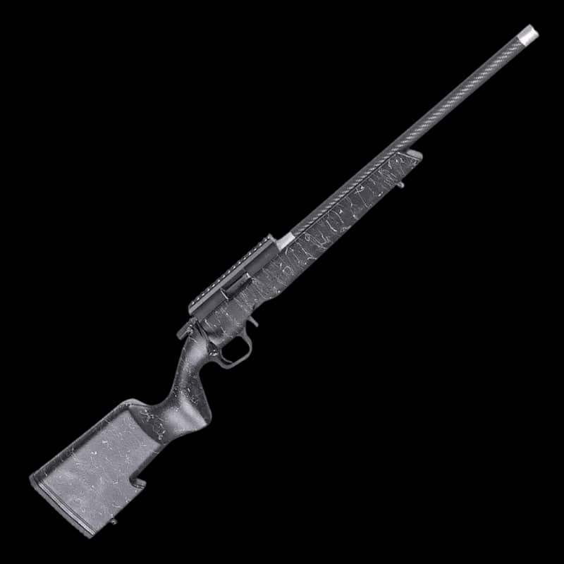 Christensen Arms Ranger 22LR Rifle Black/Grey Webbing - Image 1