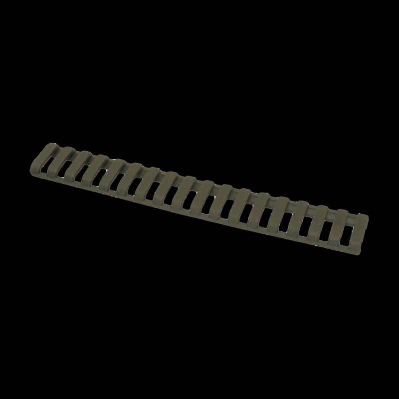 Ergo 18 Slot Low Profile Ladder Rail Cover (3 Pack) OD Green - Image 1