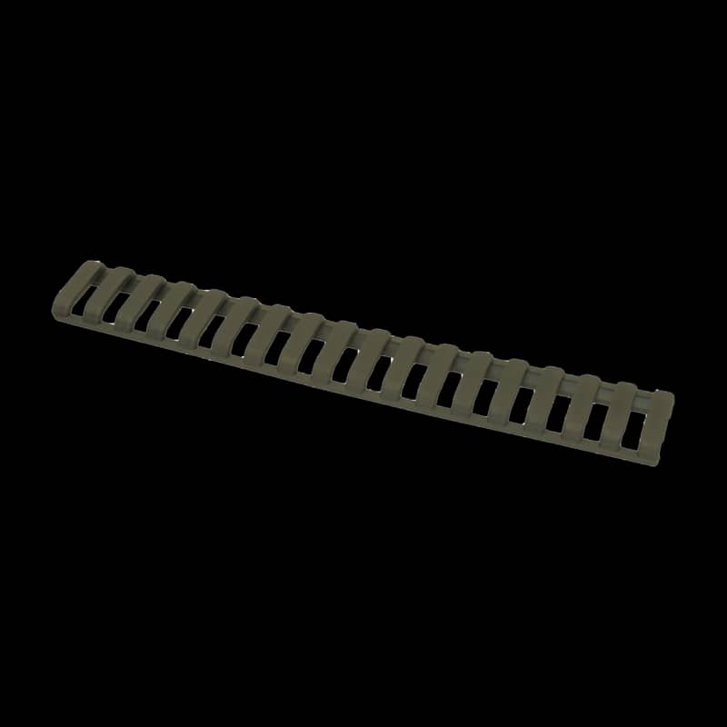 Ergo 18 Slot Low Profile Ladder Rail Cover OD Green - Image 1