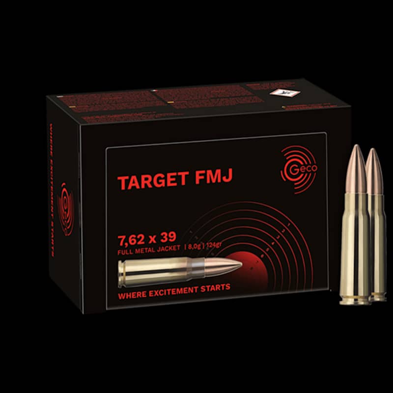 Geco Target 7.62x39 124gr FMJ - Image 1