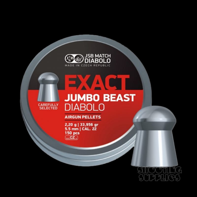 Buy Jsb Jumbo Exact Beast .22/34Gr (150) at Shooting Supplies