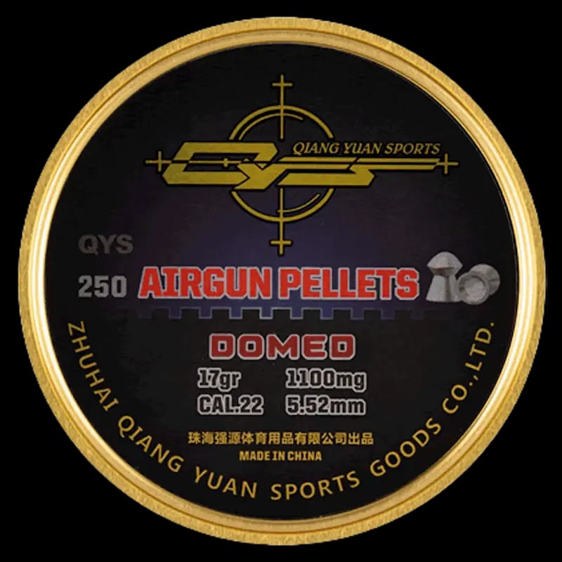 Buy QYS Domed Nose .22/5.52 Pellets 20gr at Shooting Supplies