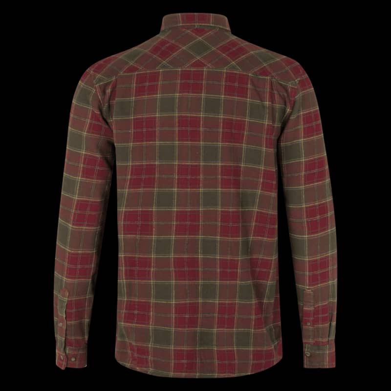Seeland Glen Flannel Shirt Red Forest XL - Image 2