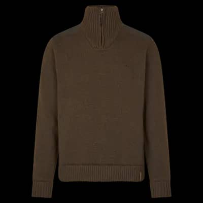Seeland Haze Windbreaker Knit Dark Brown Large