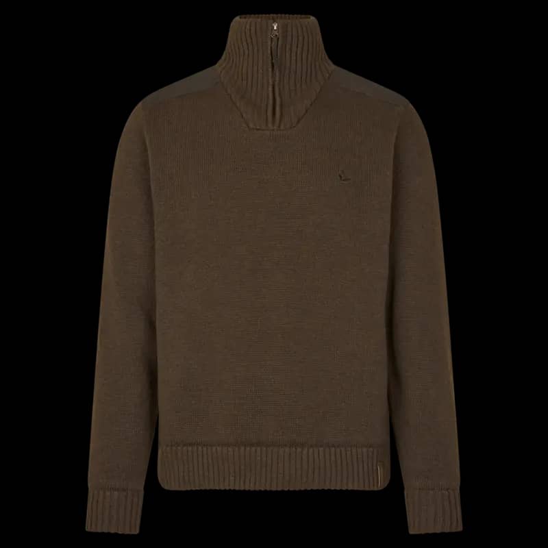Seeland Haze Windbreaker Knit Dark Brown Large - Image 1