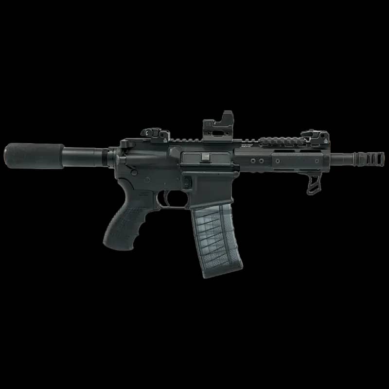 UTG PRO AR15 Muzzle Brake .223cal 1/2"x28 1.75" Stubby - Image 2