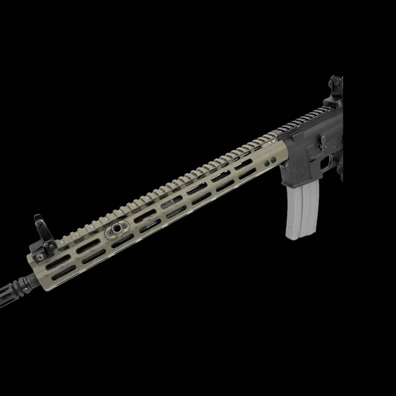 UTG PRO M-LOK AR15 Free Float Handguard, FDE Cerakote 15" - Image 2