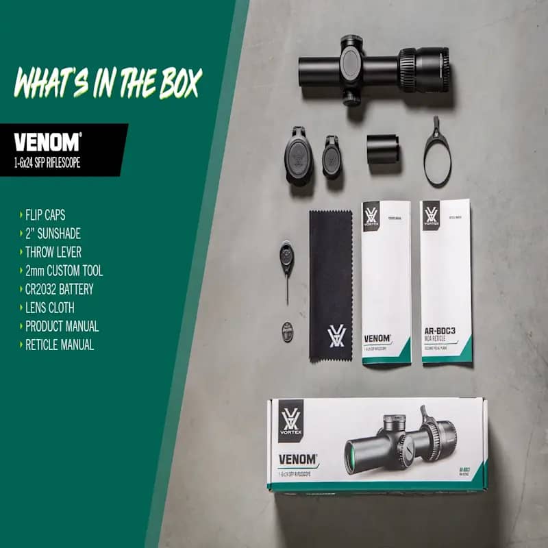Vortex Venom 1-6X24 Ar-Bdc3 Rifle Scope - Image 5